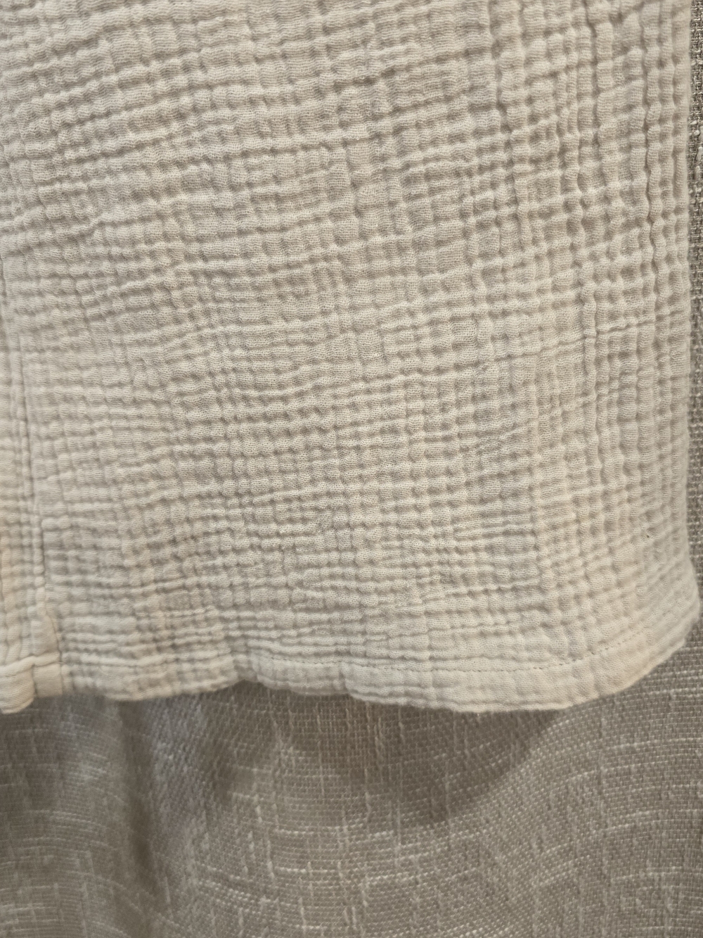 Industry - Wide Leg Breezy Gauze Pants in Light Beige - Picture 3 of 5